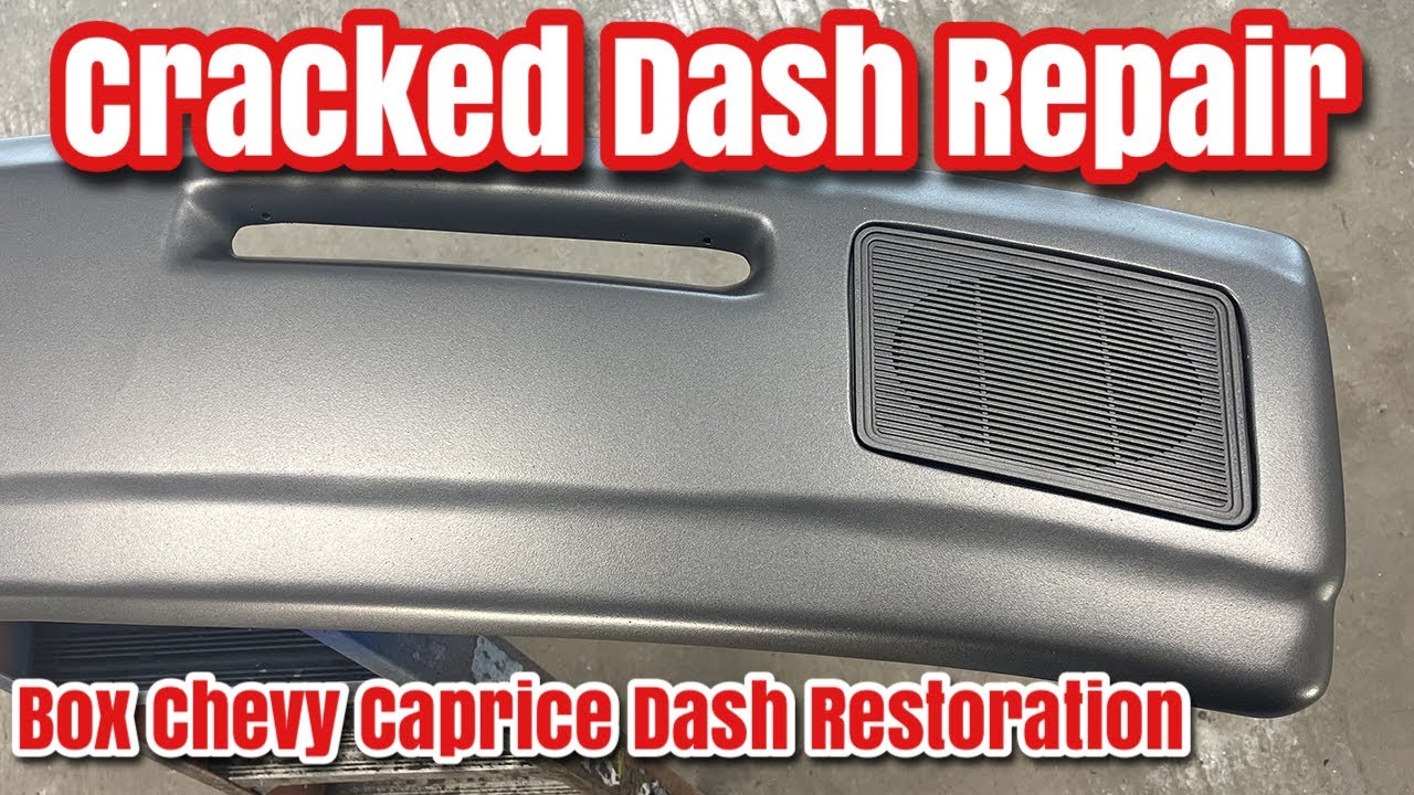 Cracked Dashboard Repair With Fiberglass HOW TO FIX CRACKS IN DASH PAD Box Chevy Caprice Restore