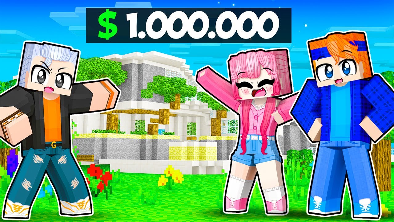 The Gang's MILLION DOLLAR MANSION TOUR in Minecraft!