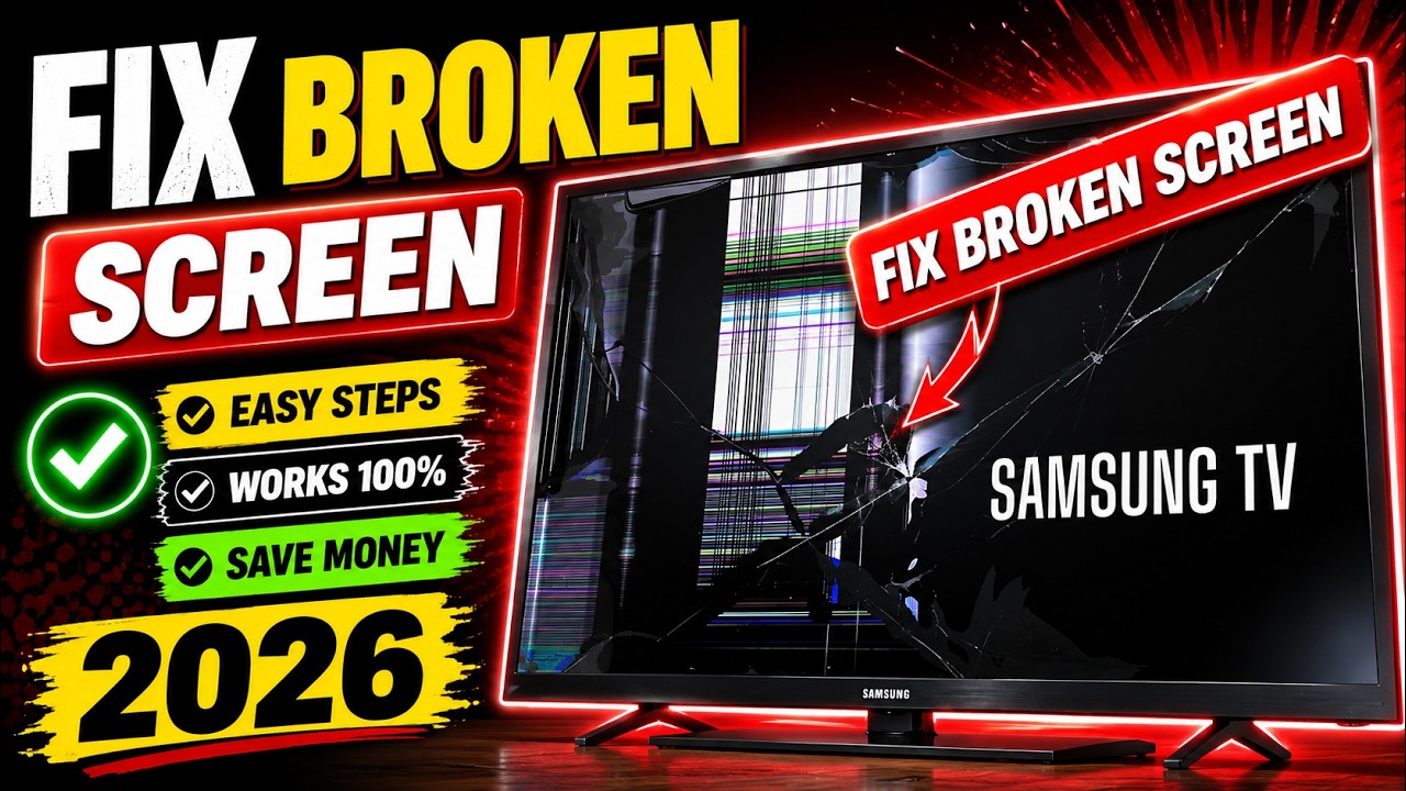 SAMSUNG TV BROKEN SCREEN FIX, SAMSUNG TV BROKEN SCREEN REPAIR