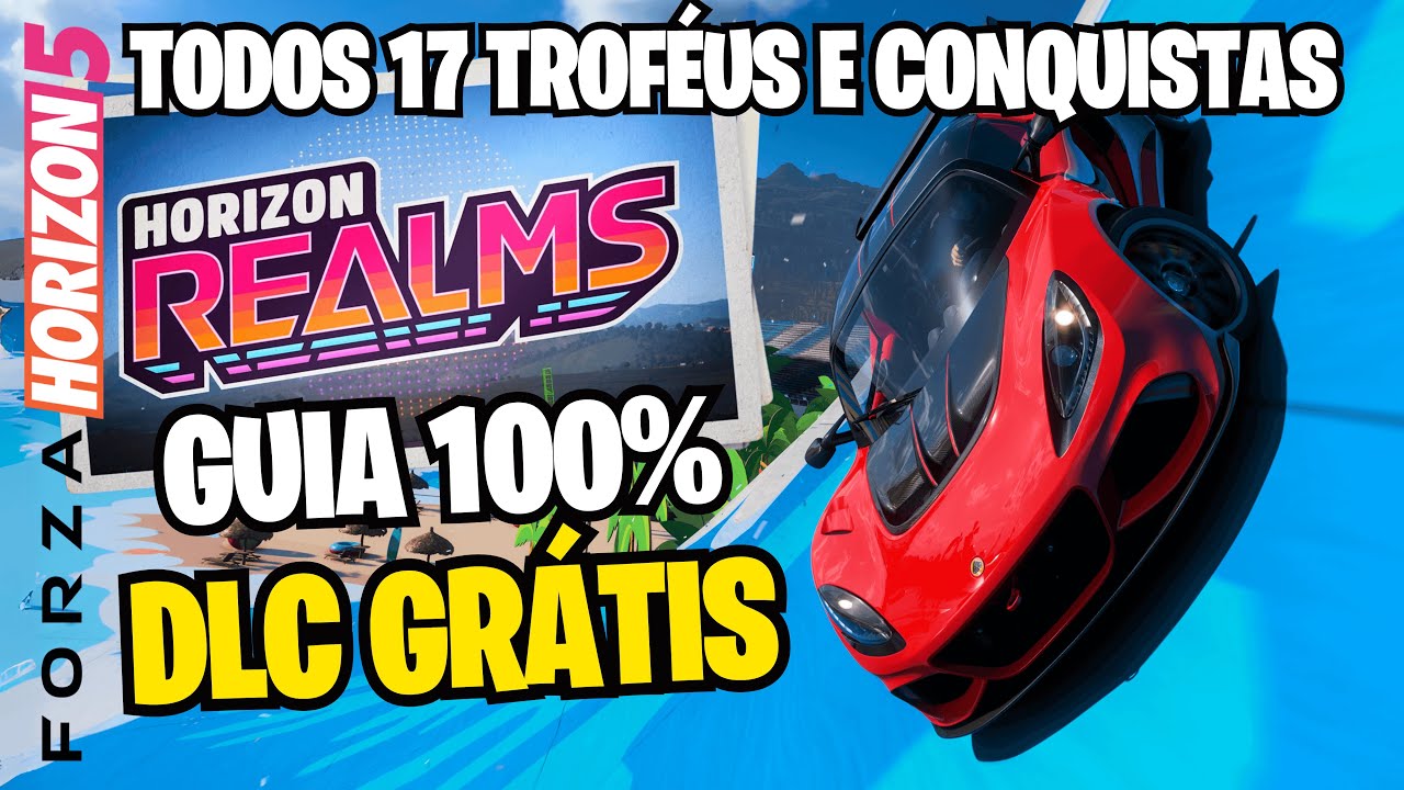 DLC GRÁTIS - TODOS 17 TROFÉUS DE HORIZON REALMS EM FORZA HORIZON 5! #pcgamepasspartner ​