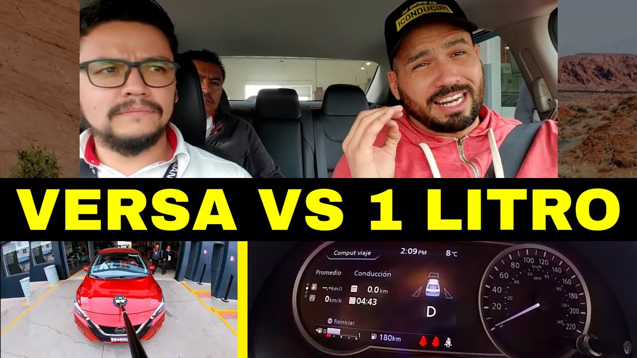 PRUEBAS DE CONSUMO: VERSA VS 1 LITRO DE GASOLINA
