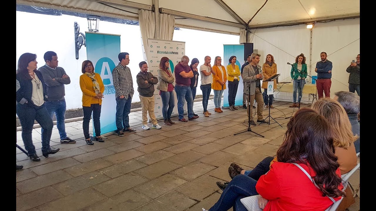 Presentación de la plancha electoral de Asamblea Ciudadana Portuense