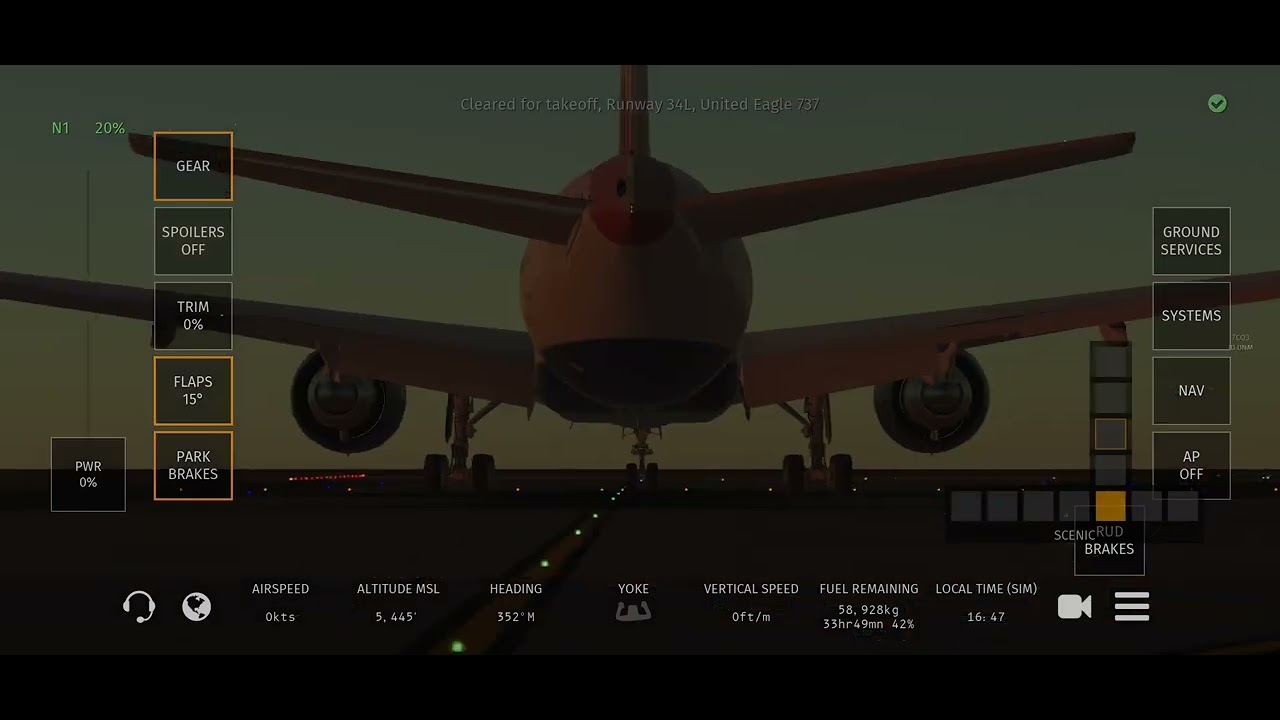 Infinite Flight Boeing 777-200ER British Airways Denver to Heathrow Intl Full Takeoff