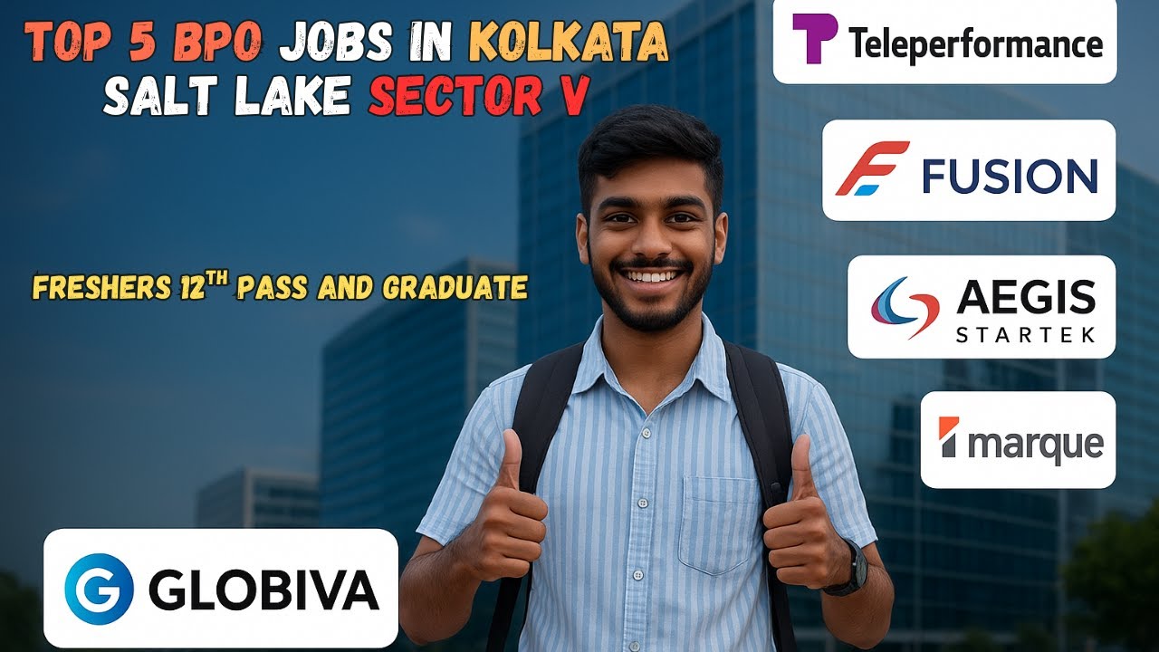 Job for Freshers|| BPO Jobs in Kolkata Salt Lake Sector V|| 12th Pass & Graduate