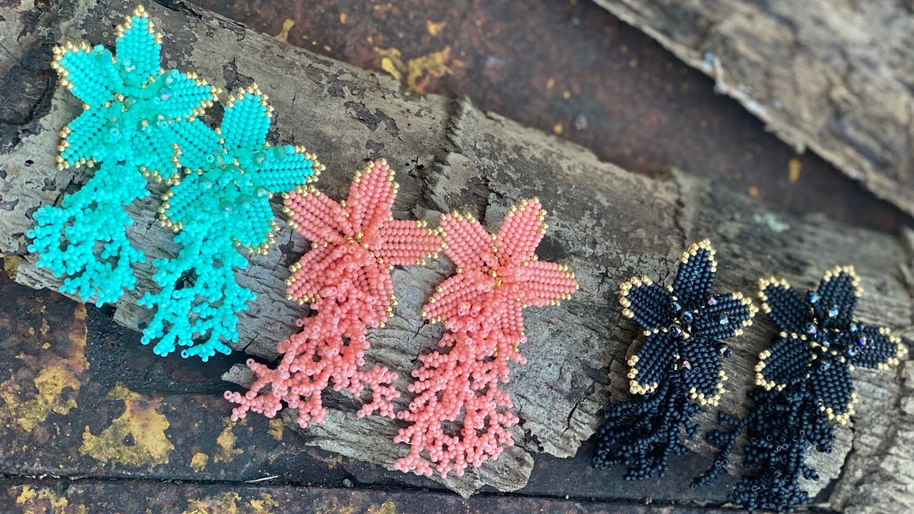 FLOR EN PEYOTE #modificando modelos #earrings #handmade #tutorial #manualidades #flowers #peyote