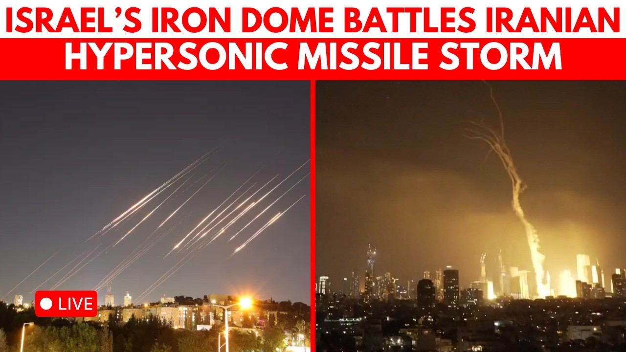 IRAN WAR LIVE | Tel Aviv Skyline Engulfed In Flames After Iranian Hypersonic Missile Barrage| Israel