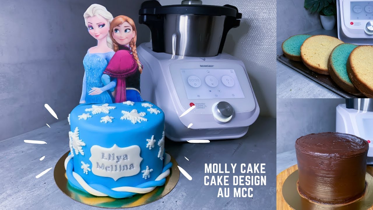 Molly Cake FACILE pour Cake design & Layer cake au monsieur cuisine connect MCC. Toutes les étapes!!