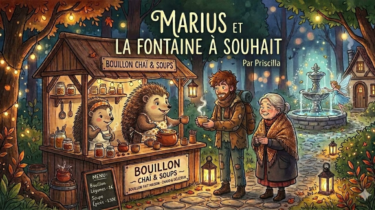 Marius et la fontaine à souhait