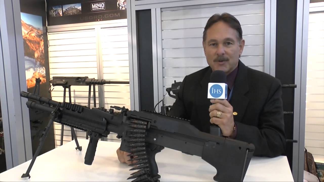 U.S. Ordnance Defense Systems M60E6 General Purpose Machine Gun shown at Eurosatory 2014