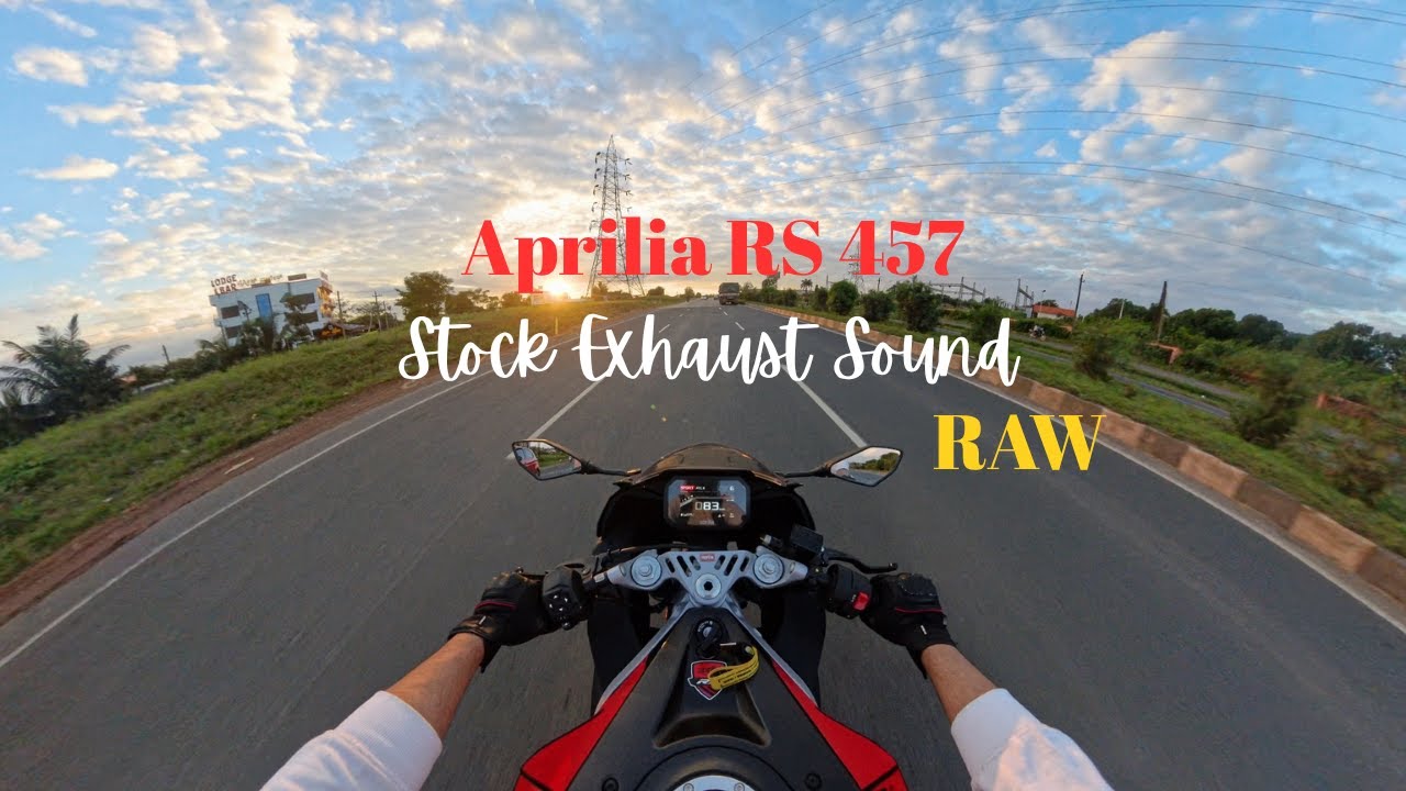2025 APRILIA RS 457 RAW STOCK EXHAUST SOUND