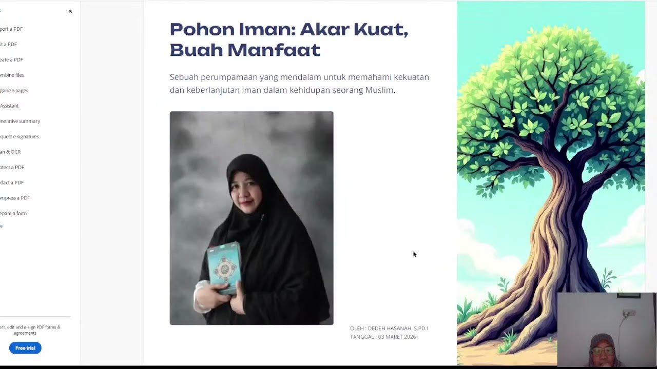 Pesantren ekologi | Pohon iman: Akar kuat, buah manfaat oleh: Dedeh Hasanah
