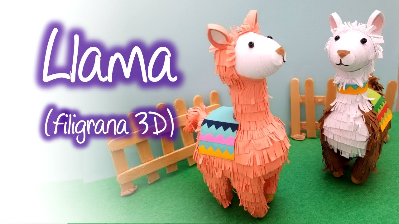 Llamas de filigrana, Quilling Llamas