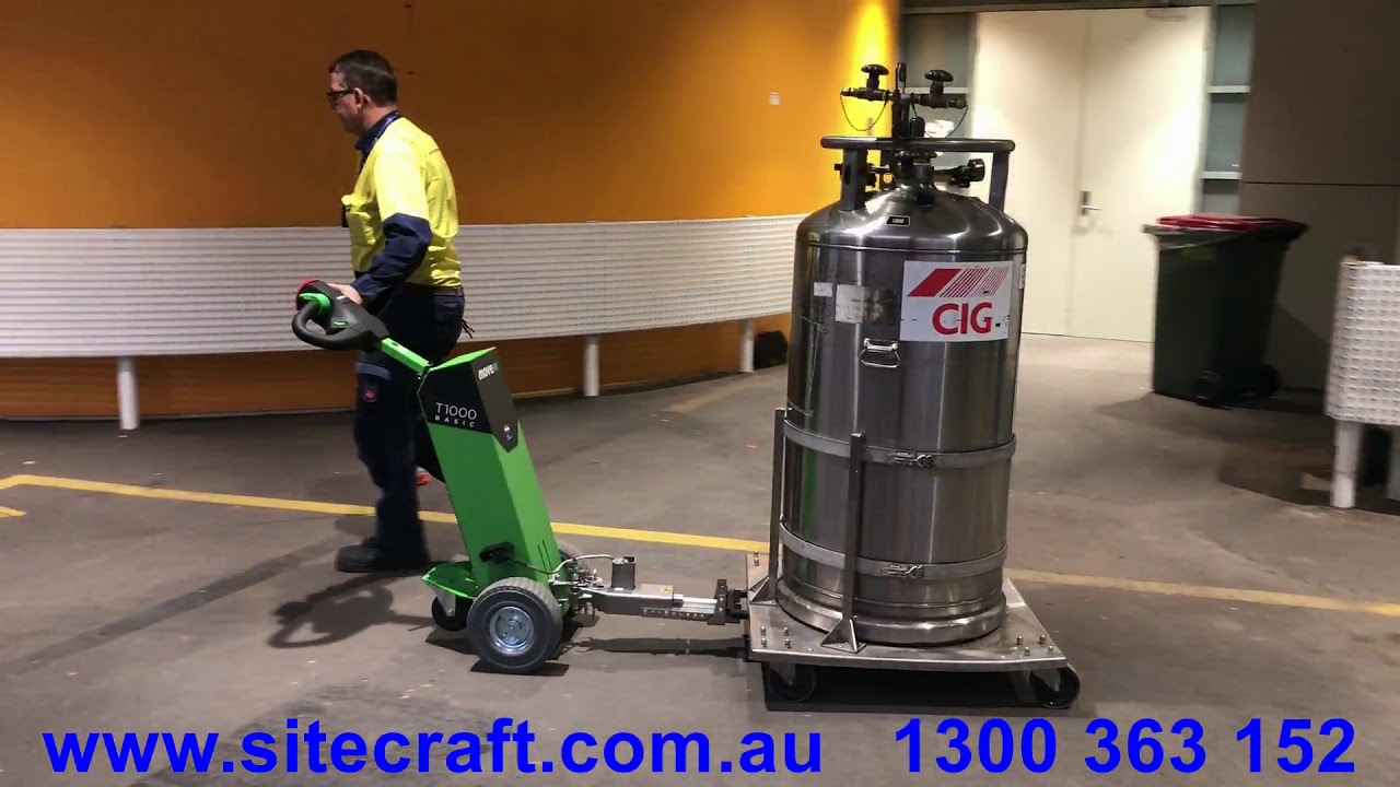 Movexx T1000-Basic Tow Tug Moving A 300Kg Nitrogen Tank