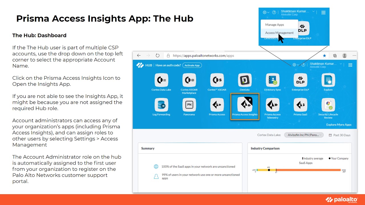 Logging Into Prisma Access Insights