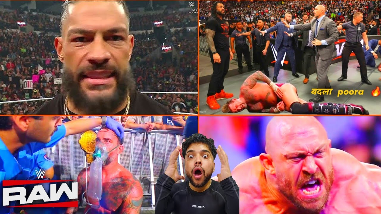 WTF! Roman ka Badla 🔥 CM Punk Par Brutal Attack 😱 Triple H FIRED | RAW Highlights