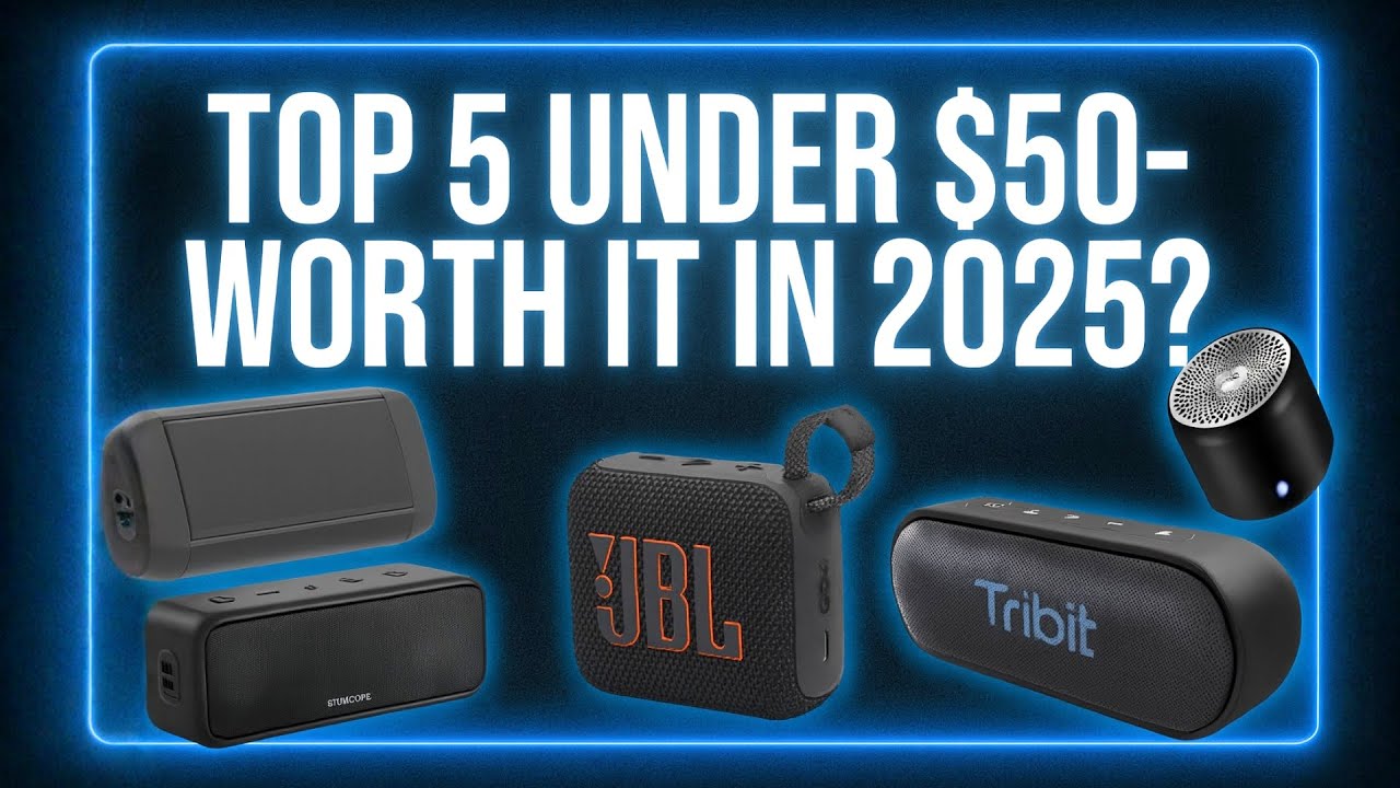 Top 5 Bluetooth Speakers Under $50 (2025)