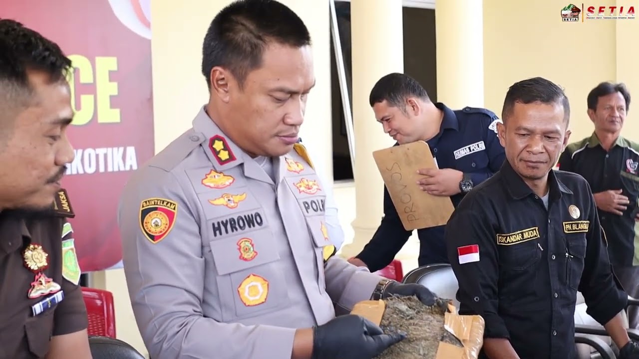 PEMUSNAHAN BB GANJA POLRES GAYO LUES