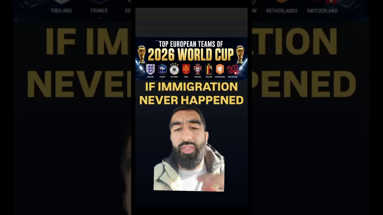 Команды чемпионата мира 2026 &mdash; что если бы не было иммиграции ⚽️Примечание: стартовый состав собр...