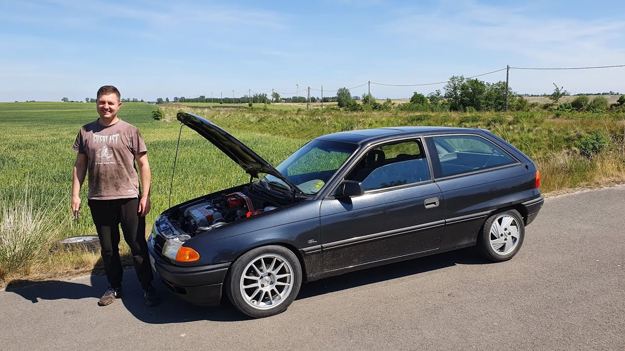 Astra F swap c20xe acceleration GPS 0-100 6sek przyspieszenie 1/4