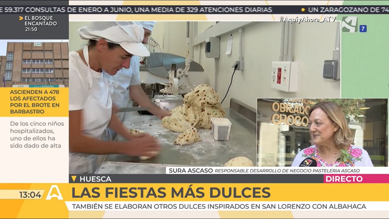 Aragón TV 'Aquí y Ahora' | Pan de San Lorenzo | Fiestas de San Lorenzo 2025