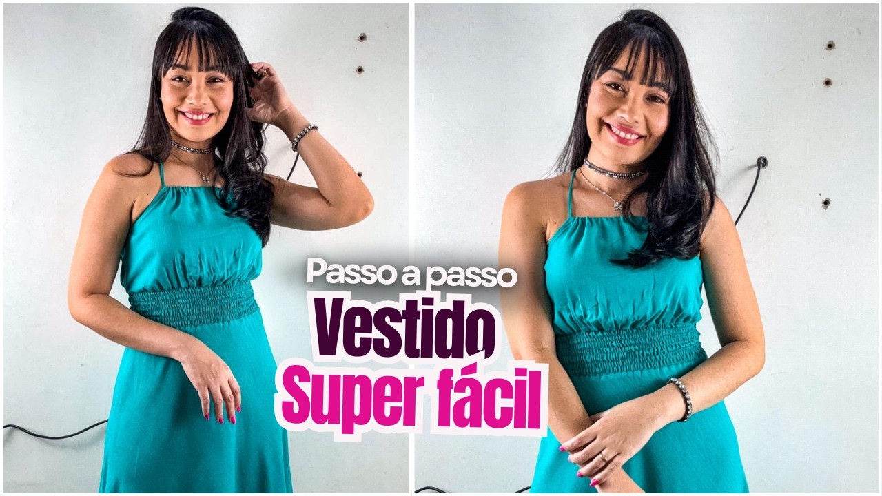 Vestido em tecido super fácil