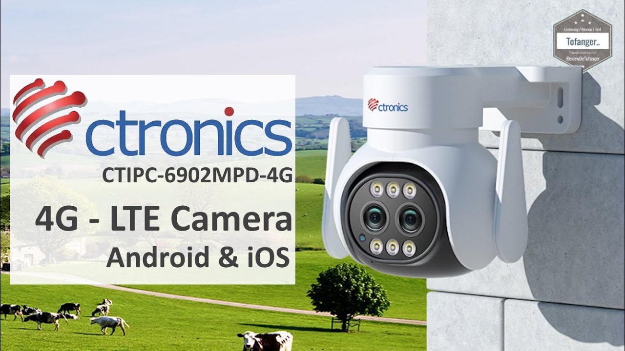 Уличная камера Ctronics 4G &mdash; Приложение Ctronics Pro &mdash; CTIPC-6902MPD-4G &mdash; Android и iOS &mdash; Распаковка