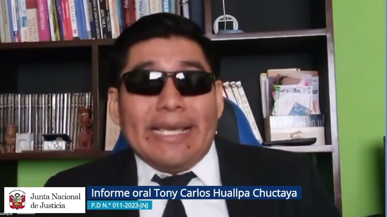17-2-25 P D N &deg; 011 2023 JNJ Informe oral del investigado Tony Carlos Huallpa Chuctaya