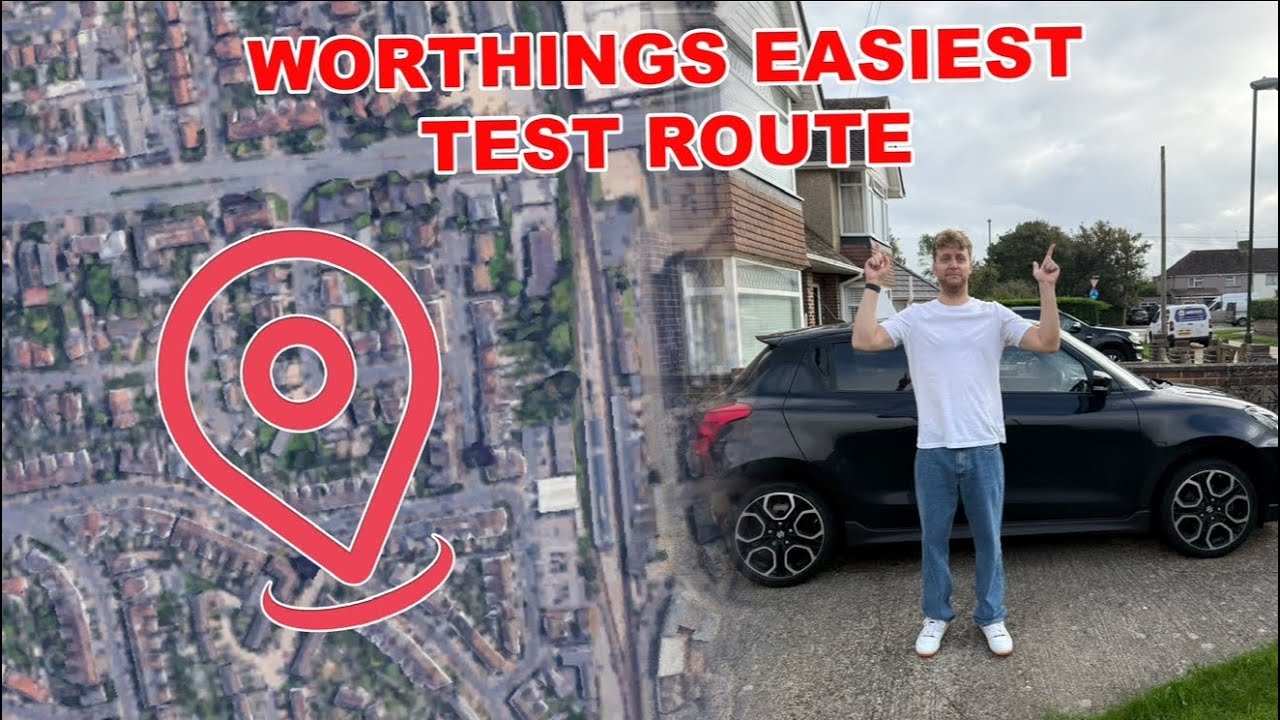 Worthing’s EASIEST Driving Test Route 🚗 | Pass First Time