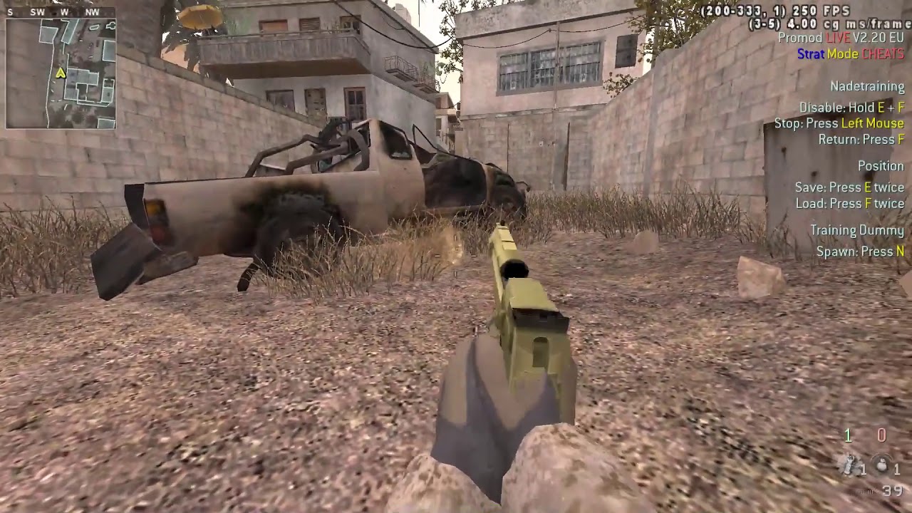 Crash-Smoke and Nades Tutorial(Attack Side)|COD4