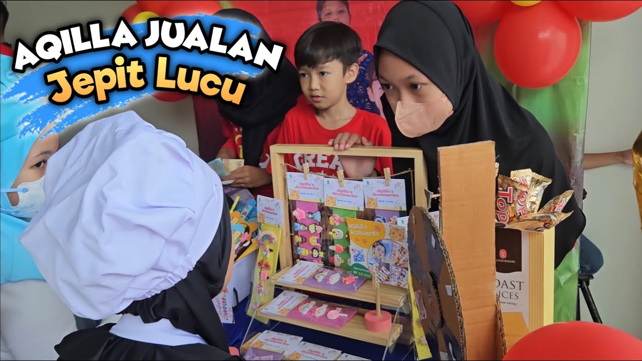 Asyik Jualan Aqilla di Market Day Laris Manis 🤣 Aqilla's Diary