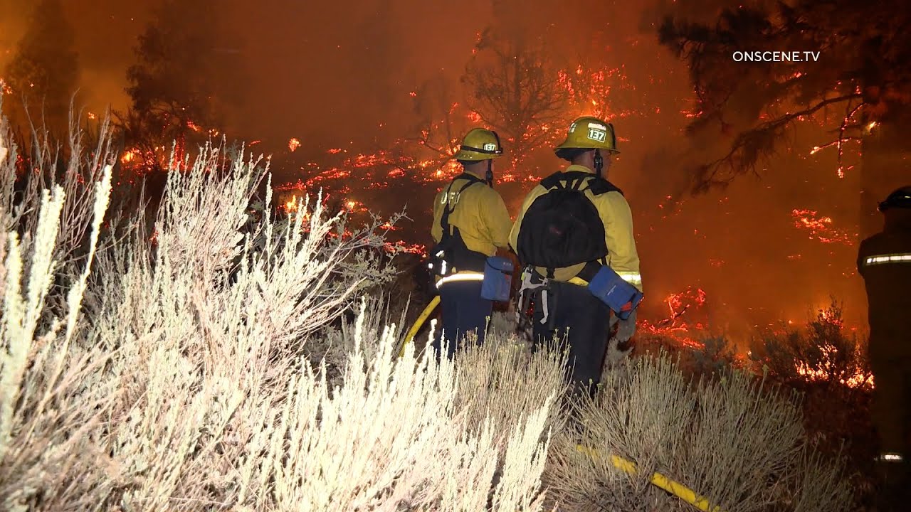 Bridge Fire Continues to Through Wrightwood