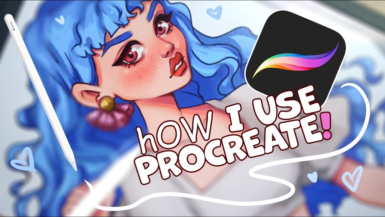 How I illustrate using procreate| My Procreate process - a chill draw with me