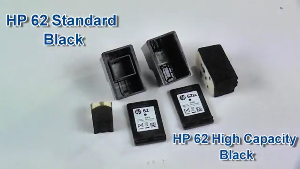 Comparison Between HP62 Black Standard