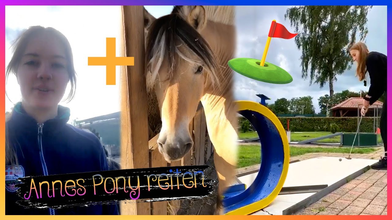 Johanna reitet Tiffy 🐎 Minigolf spielen ⛳ & Tretboot fahren 🛥️ (Urlaub) |&nbsp;Storys auf Fjordis