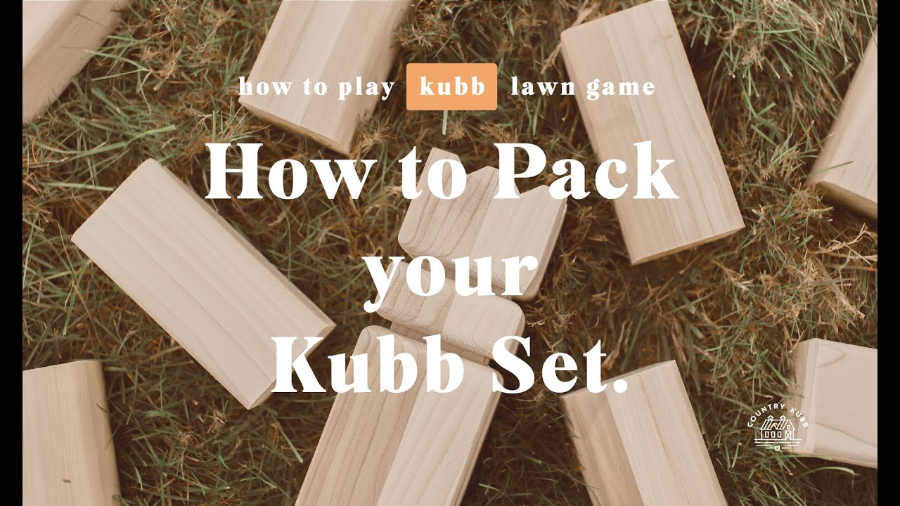 How to pack your Kubb set