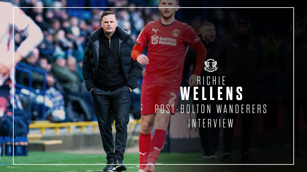 Richie Wellens reacts to defeat to Bolton Wanderers