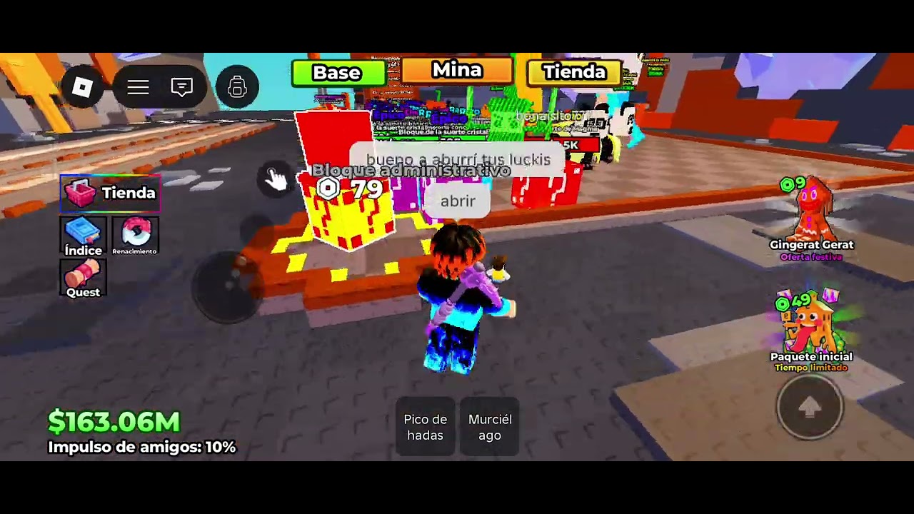 Abriendo lucki blocks en extrae un brainrot con bonaisito 