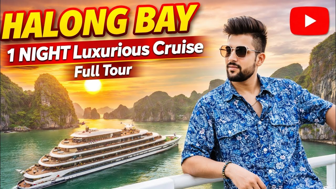 Halong Bay 1 Night Luxurious Cruise Full Tour  | Celebrating My Bestie Birthday On Cruise ♥️
