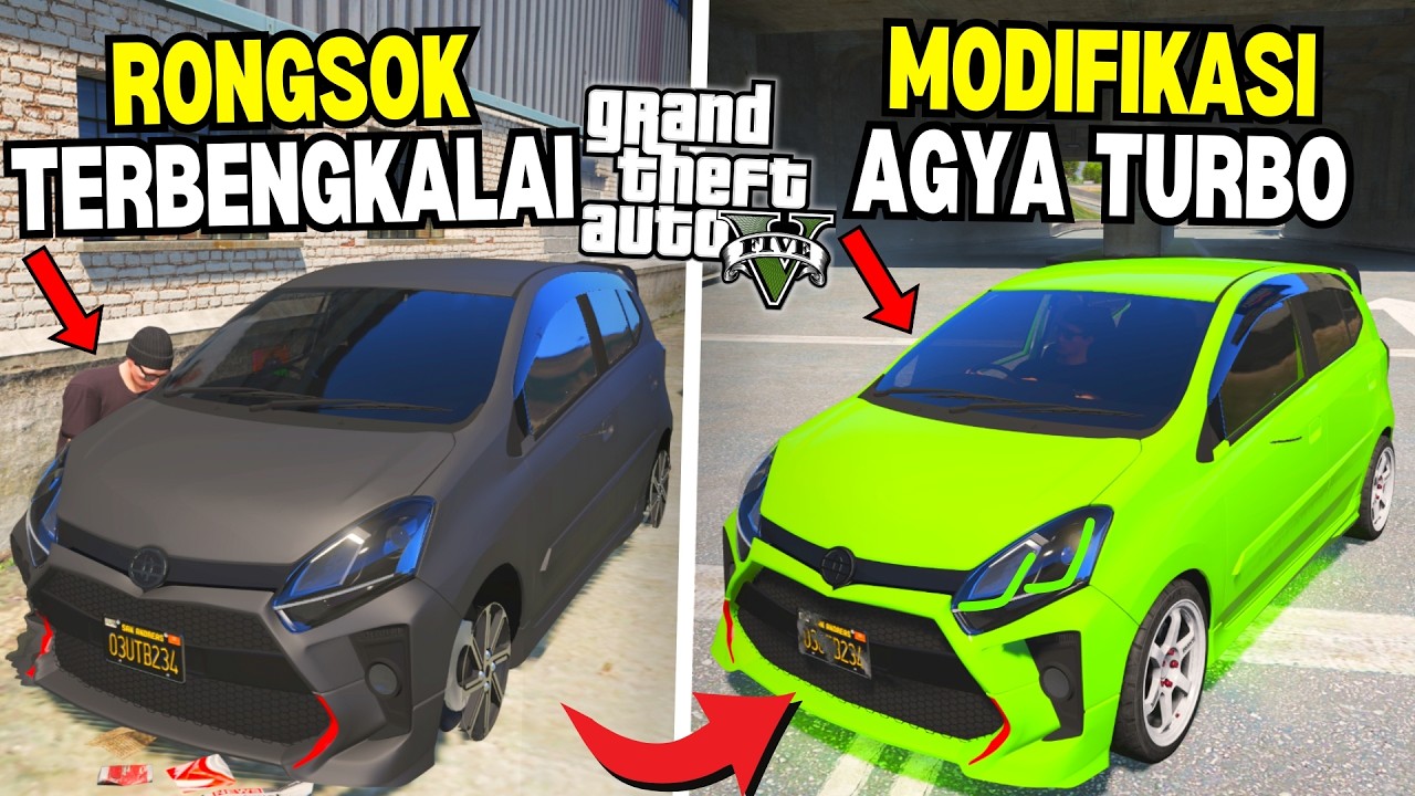 Aku Menemukan Mobil Agya Langka Rongsok Terbengkalai di Kota - GTA 5 MOD