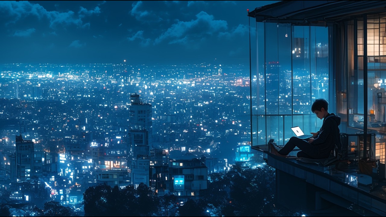 Midnight City View 🌌 chill lofi hip hop radio