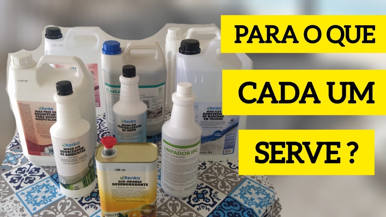 QUANTO GASTEI NOS PRODUTOS PARA INICIAR MINHA EMPRESA DE HIGIENIZAÇÃO | PARA O QUE SERVE CADA UM
