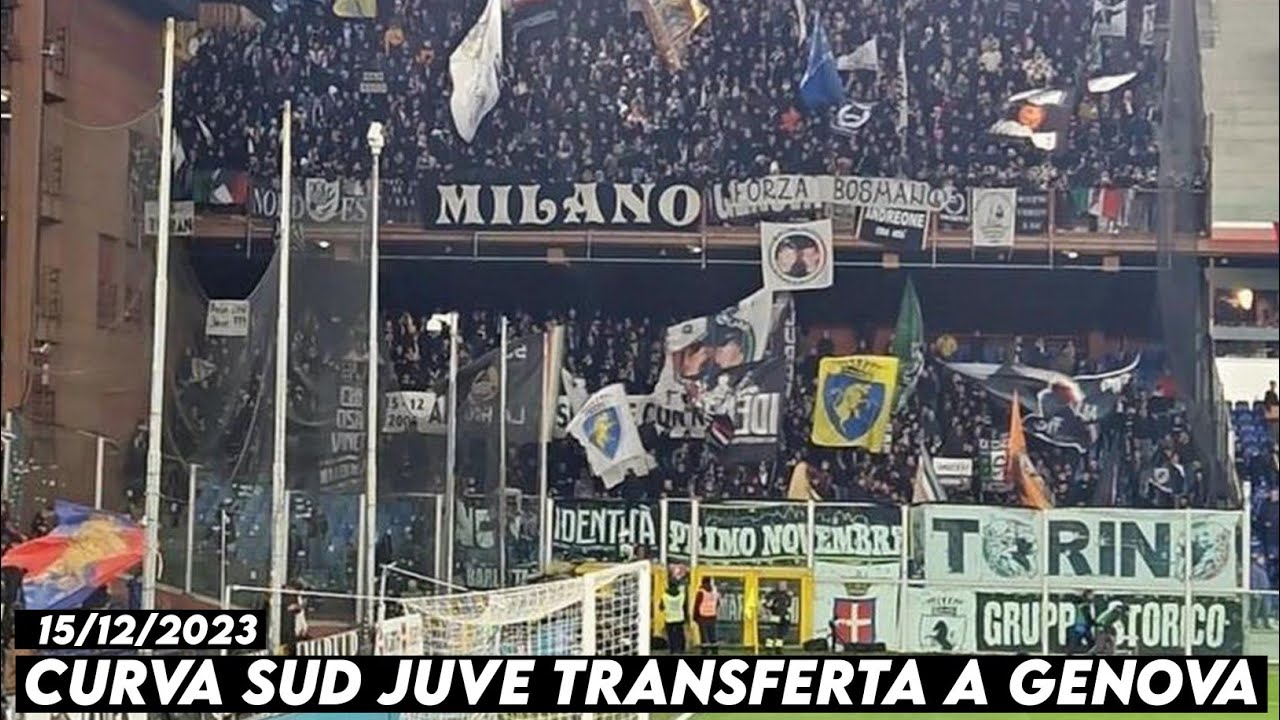 CURVA SUD JUVE TRANSFERTA A GENOVA || Genoa vs Juventus 15/12/2023