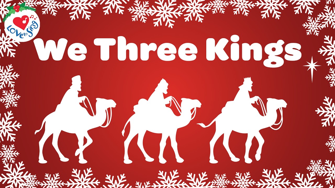 We Three Kings Christmas Song with Lyrics 👑👑👑 Christmas Song 🌟