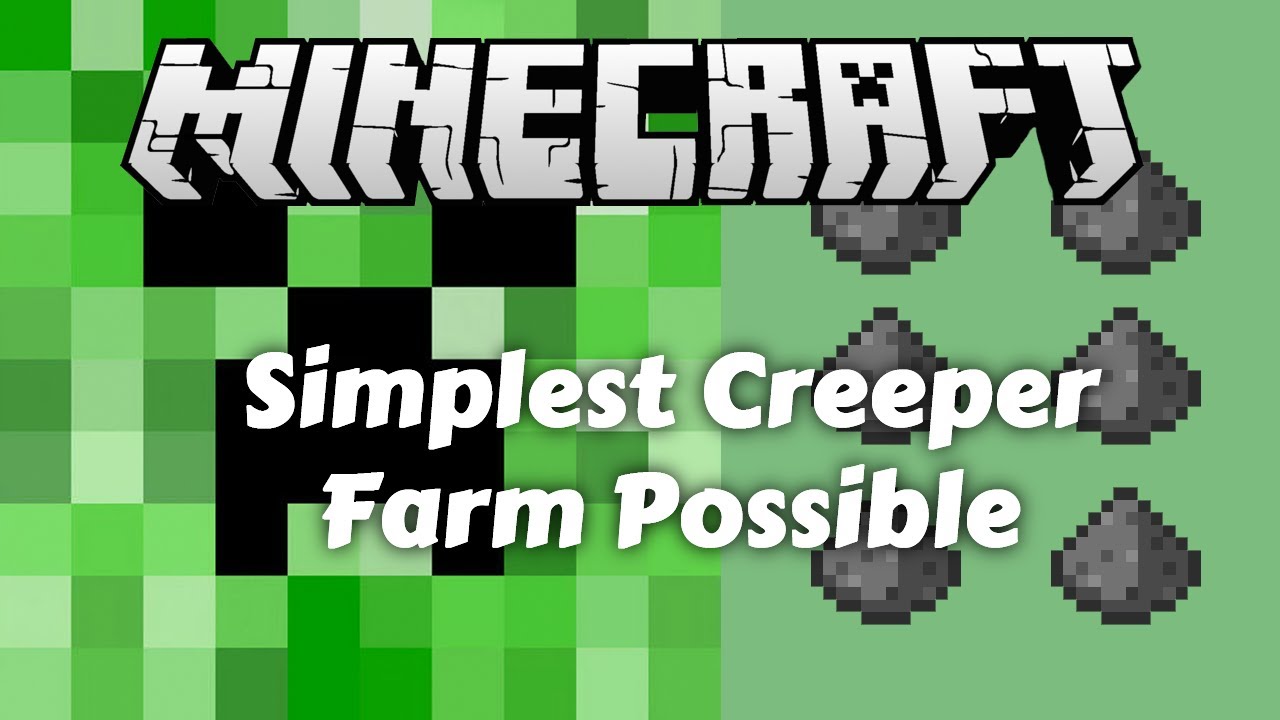 Простейшая ферма криперов для Minecraft 1.12/1.13