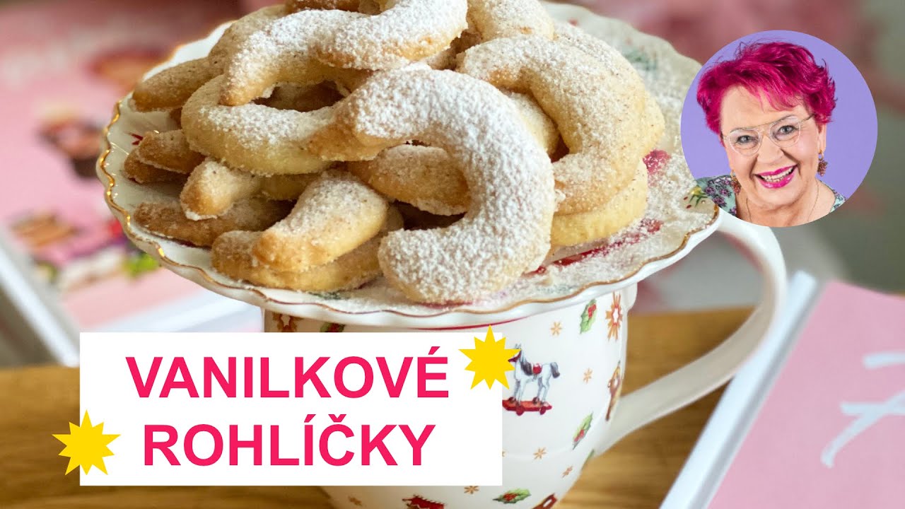 😍 Vanilkové rohlíčky 🎄 #recept