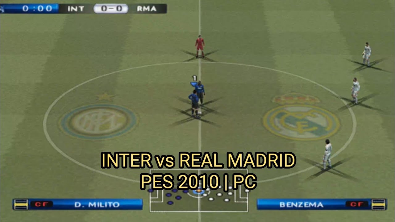 PES 2010 PS2 | Inter vs Real Madrid | UEFA Champions League Round of 16