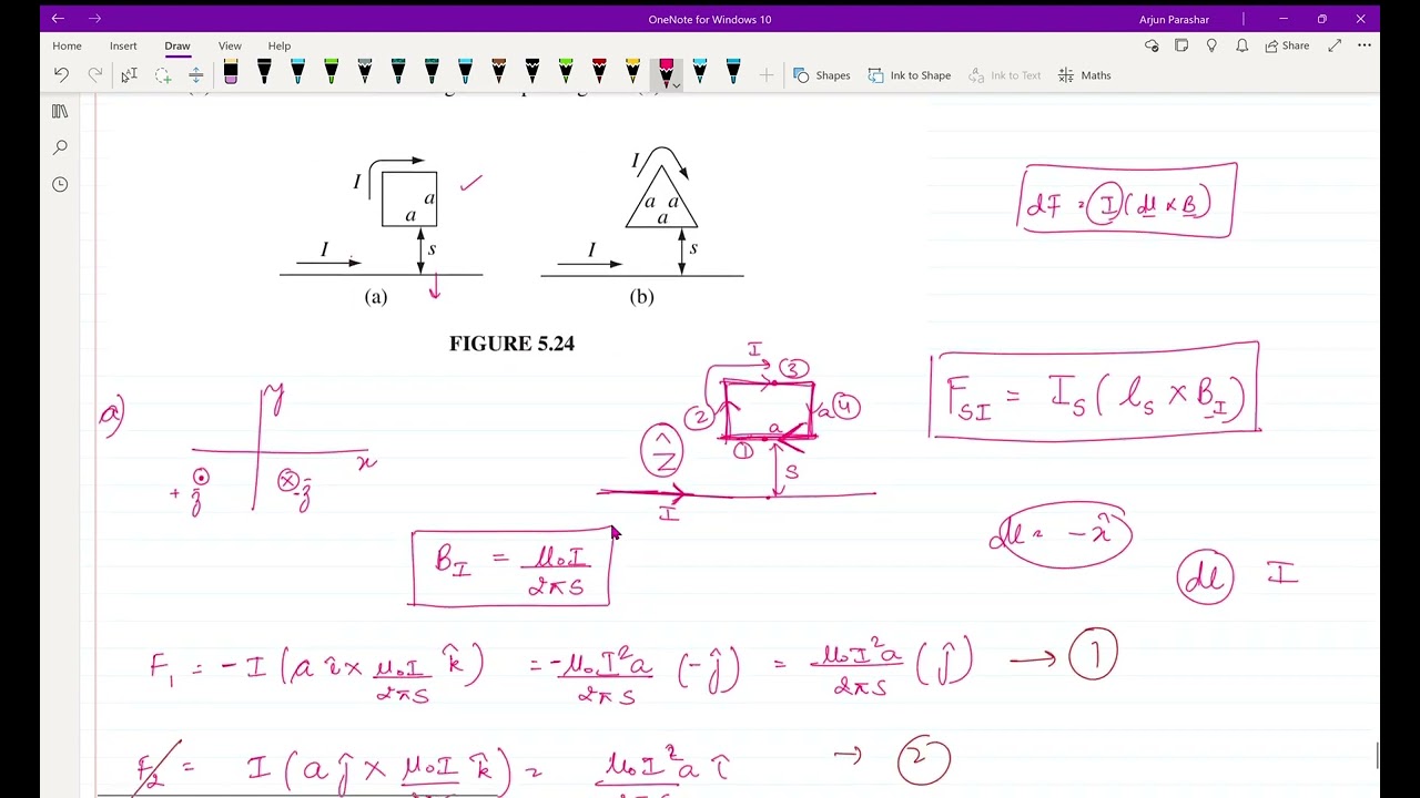 Griffiths electrodynamic problem 5.10 solution page 230