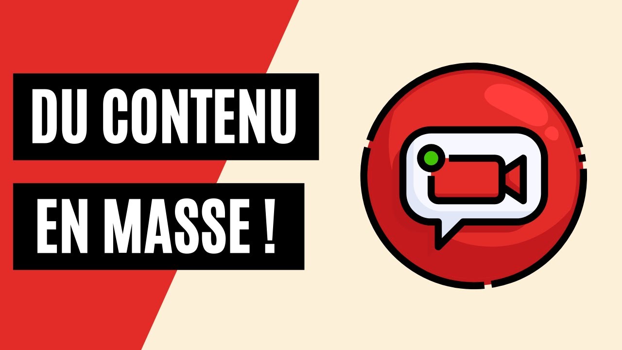 Créer du CONTENU en MASSE (système rapide)