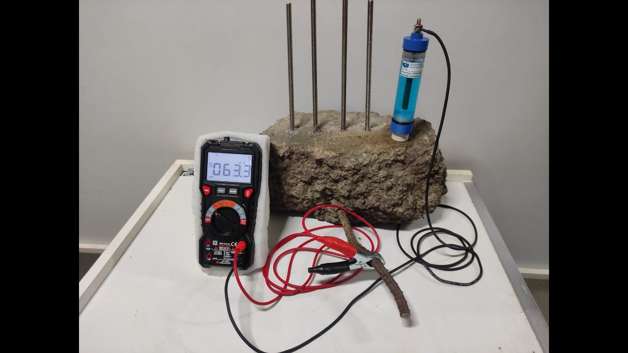 Half cell potentiometer by Vedantrik Technologies to find corrosion  Demo Part 1 As per IS-516