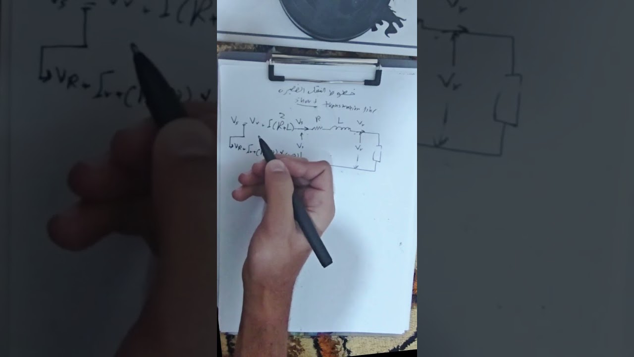 هندسه قدره محاضره اول short transmission line  single phys المدرس محمد شياع السوداني (شرح قوانين) 